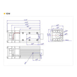 Cloudray 5W 10W 20W 450nm Blue Laser Module for Laser Engraving Laser Cutting