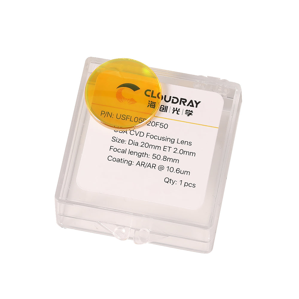 Cloudray Lens Bundle For Sale CO2 Laser USA CVD ZnSe Meniscus Focus Lens+Si Reflective Mirror Lens