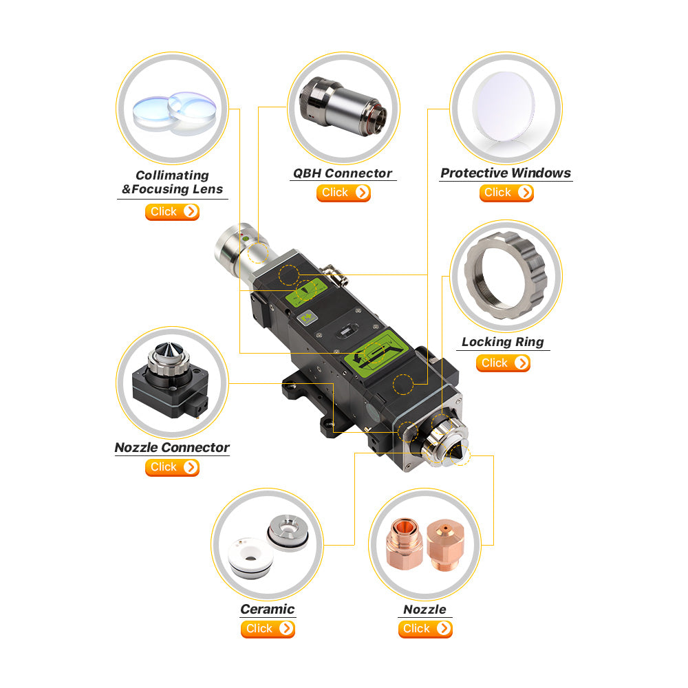 Cloudray BT NK Series Double Layer Laser Cutting Nozzles D13 H17 M10