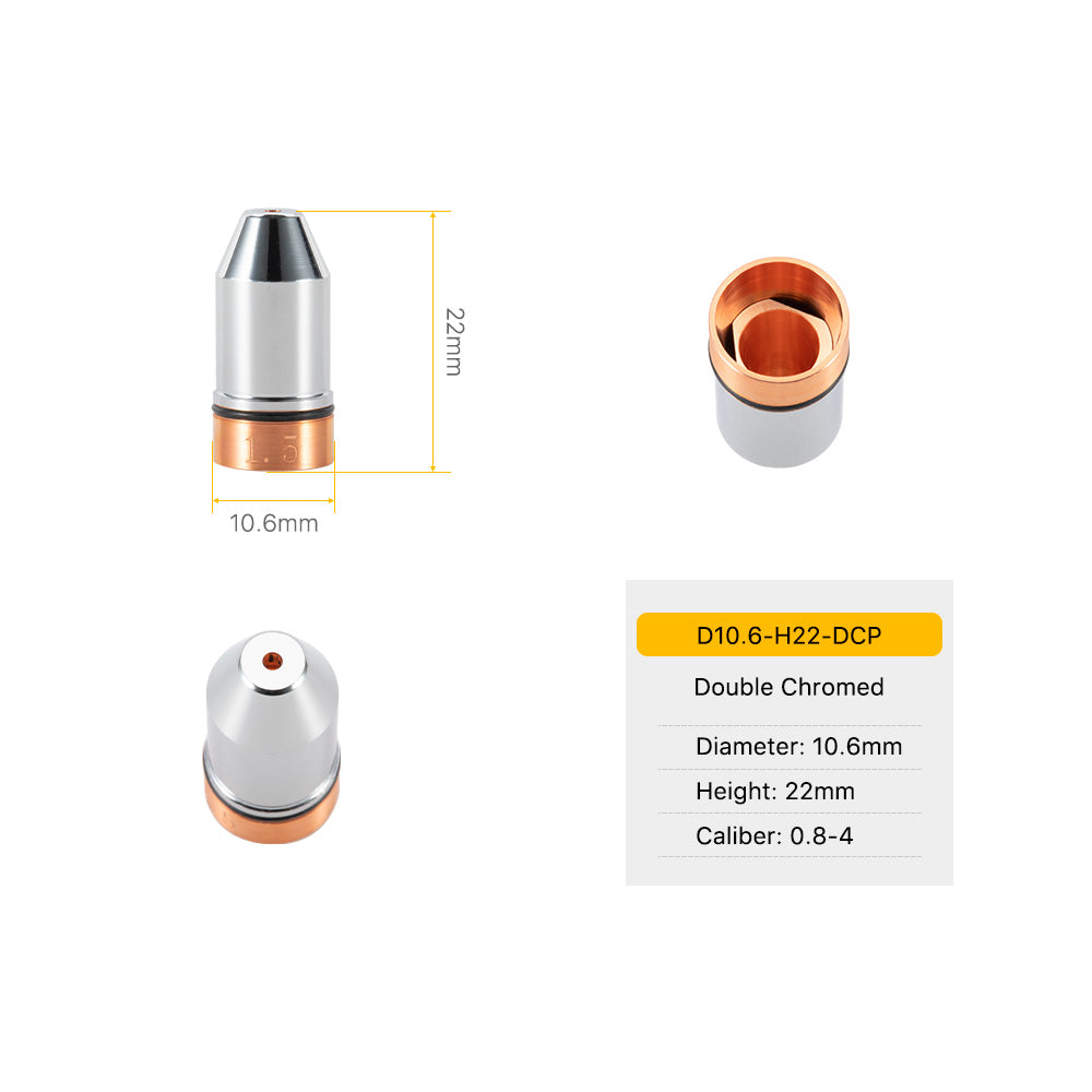 Cloudray Bullet Series Laser Cutting Nozzles