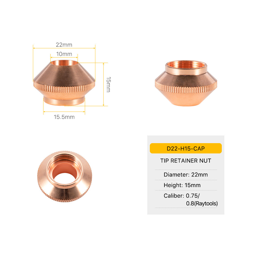 Cloudray Bullet Series Laser Cutting Nozzles