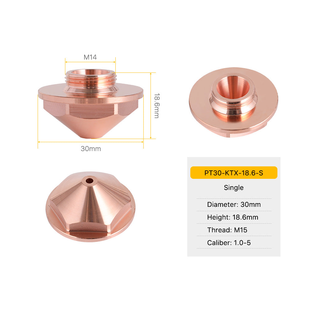 Cloudray PT Series KTX/ DS Type Laser Cutting Nozzles