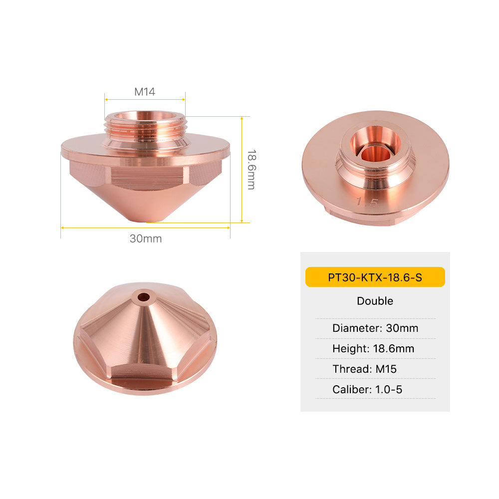 Cloudray PT Series KTX/ DS Type Laser Cutting Nozzles