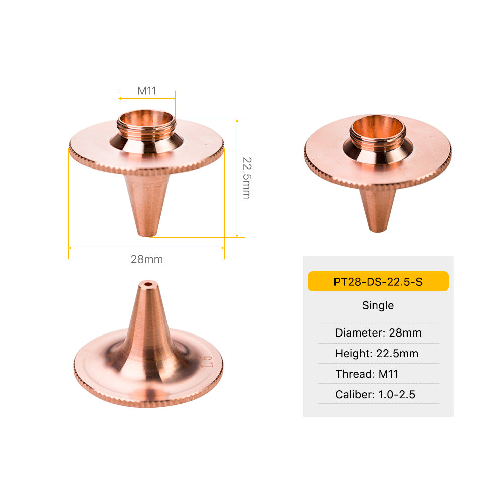 Cloudray PT Series KTX/ DS Type Laser Cutting Nozzles