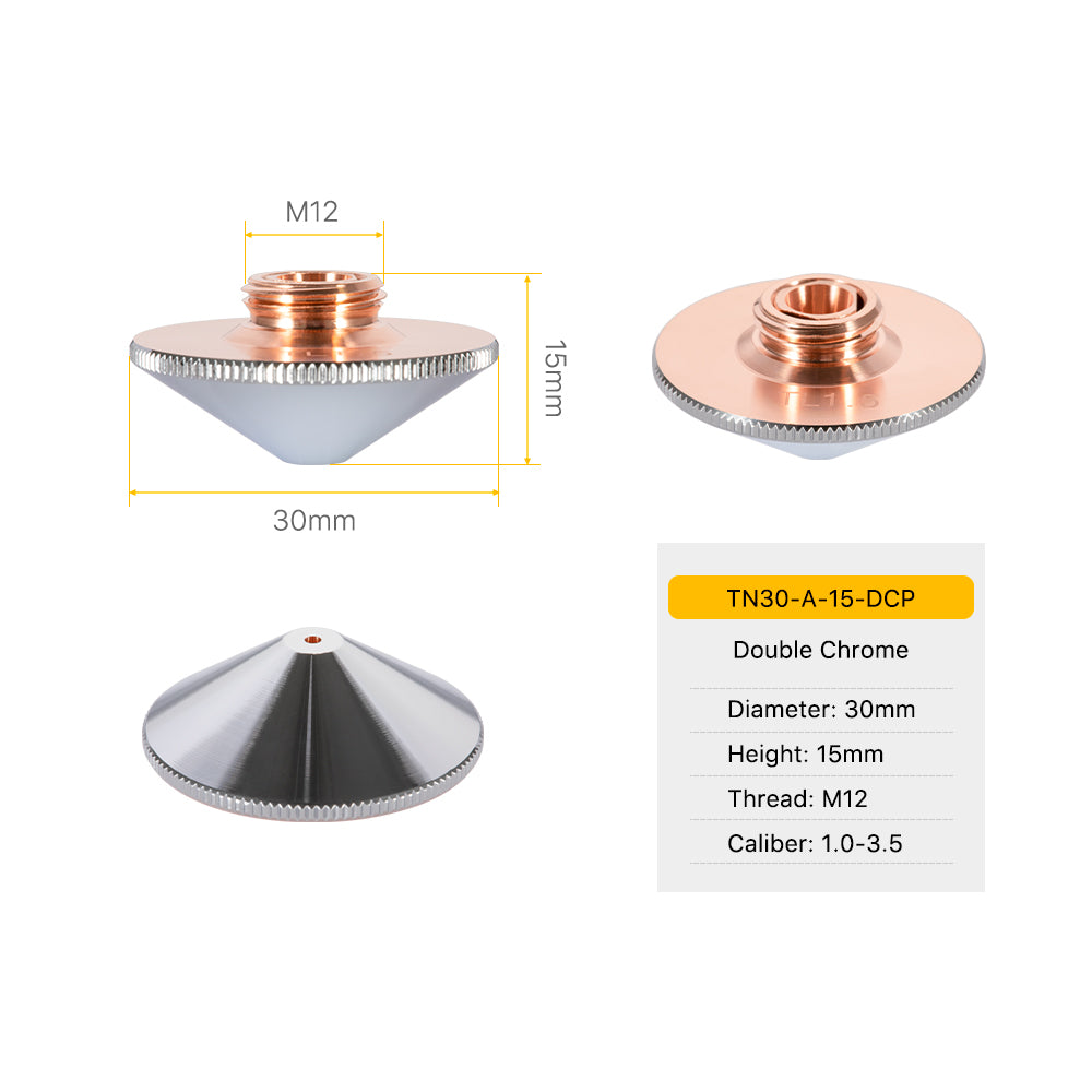 Cloudray TN Series Laser Nozzles D30 H15 M12