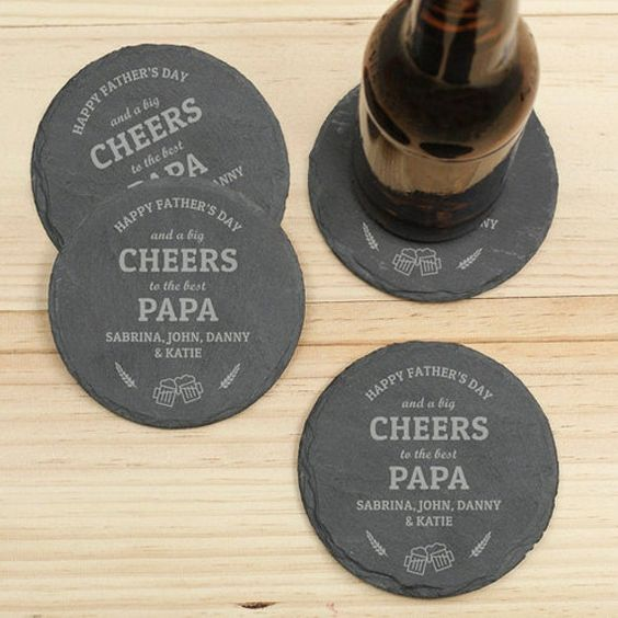 Cloudray Laser Marking Engraving Materials Slate Coaster