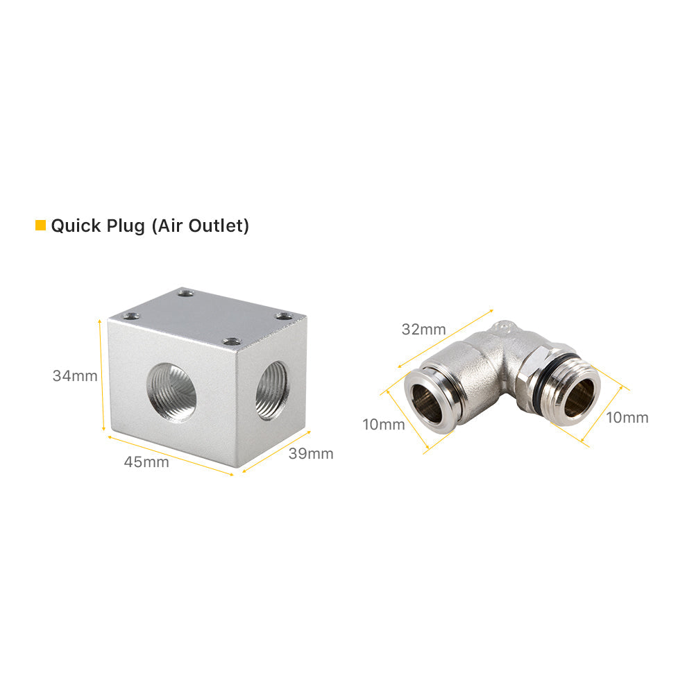 Cloudray Electro-Pneumatic Regulator Set DZ-2PRITV1050 Solenoid Proportional Valve for Laser Cutting