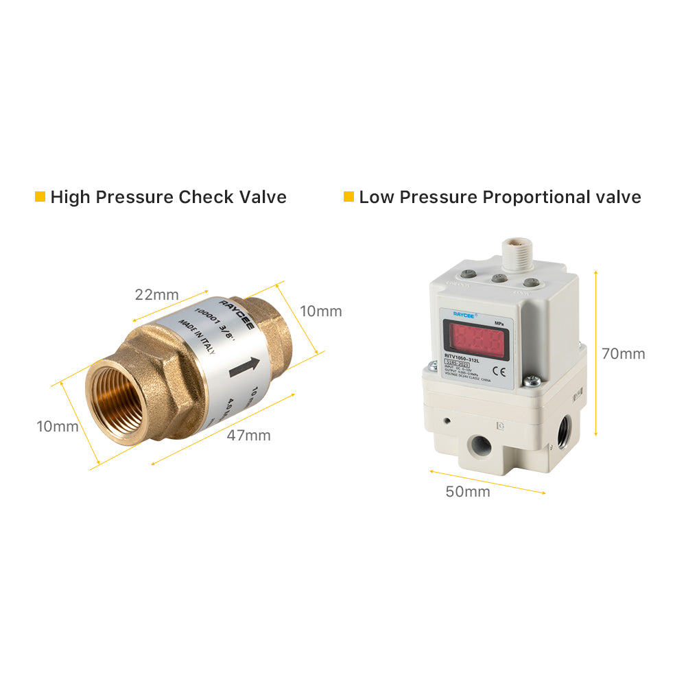 Cloudray Electro-Pneumatic Regulator Set DZ-2PRITV1050 Solenoid Proportional Valve for Laser Cutting