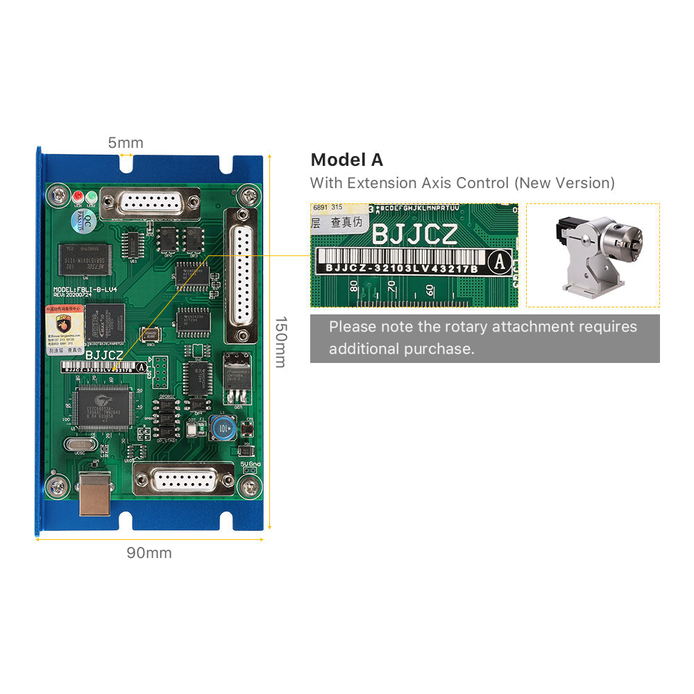 Cloudray JCZ Fiber Lite Marking Control Card