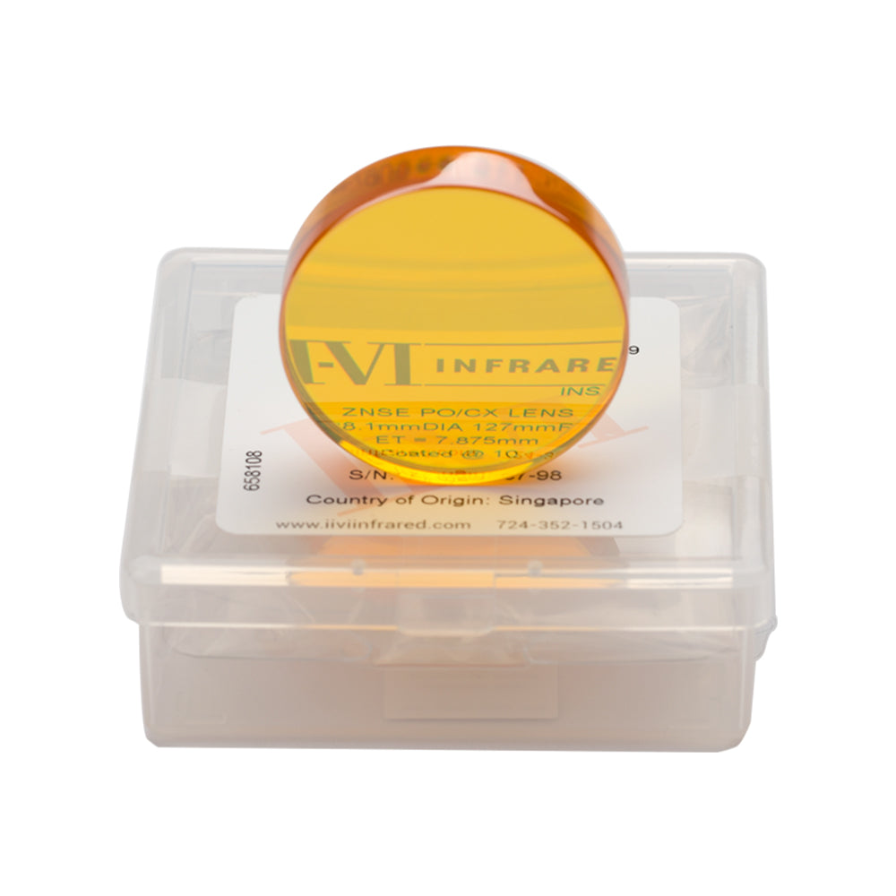 MCWlaser USA CVD II-VI CO2 Laserlens 18mm ZnSe - Brandpuntsafstand 101 MCWlaser USA CVD II-VI CO2 Laserlens 18mm ZnSe - Brandpuntsafstand 101