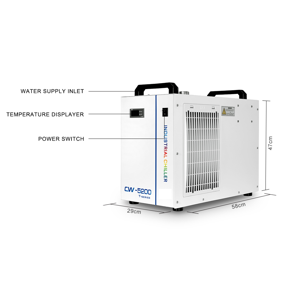 Cloudray CW5200 & CW5202 Industrial Chiller For 150W CO2 Laser Tube