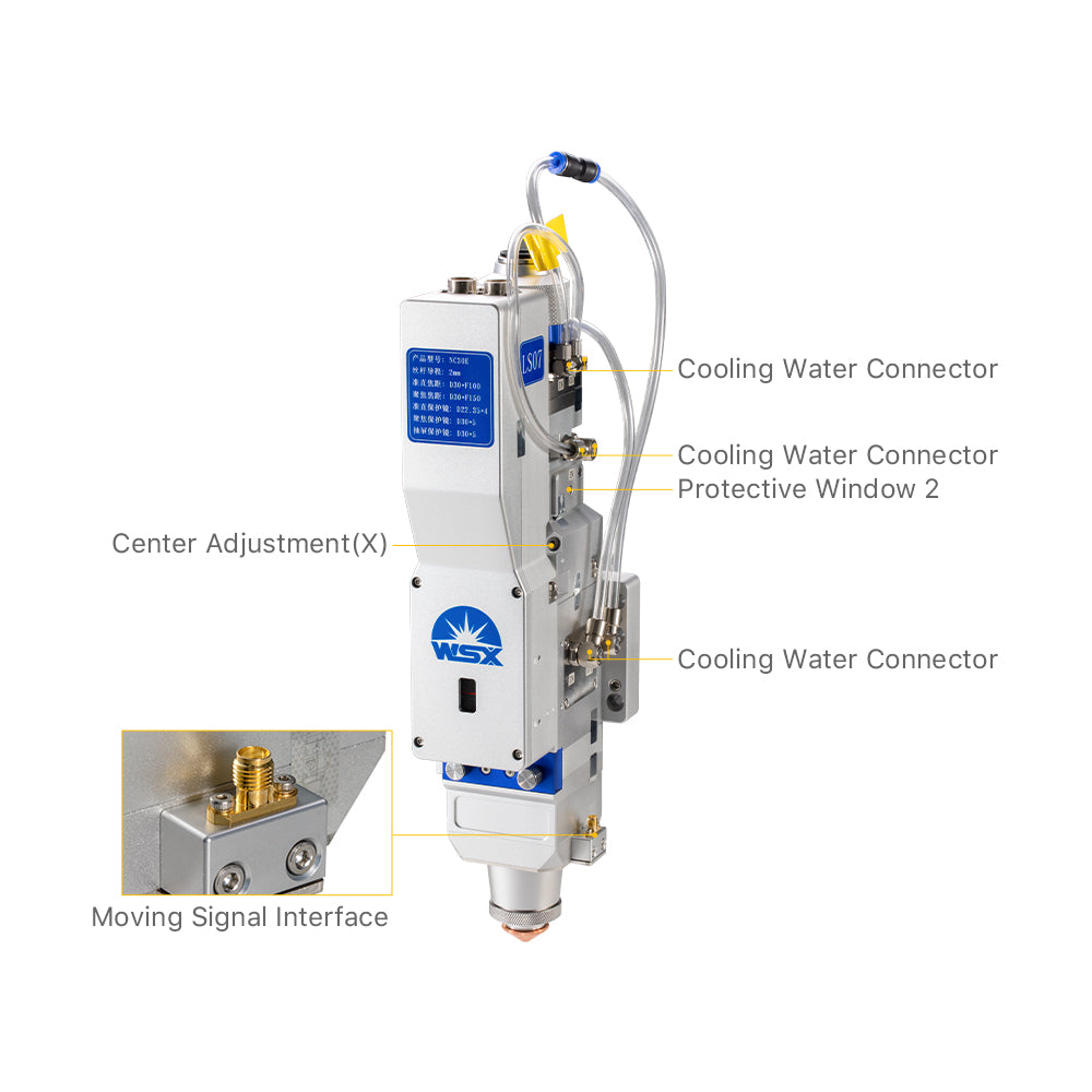 Cloudray 0-3kW WSX NC30E Autofocus Fiber Laser Cutting Head