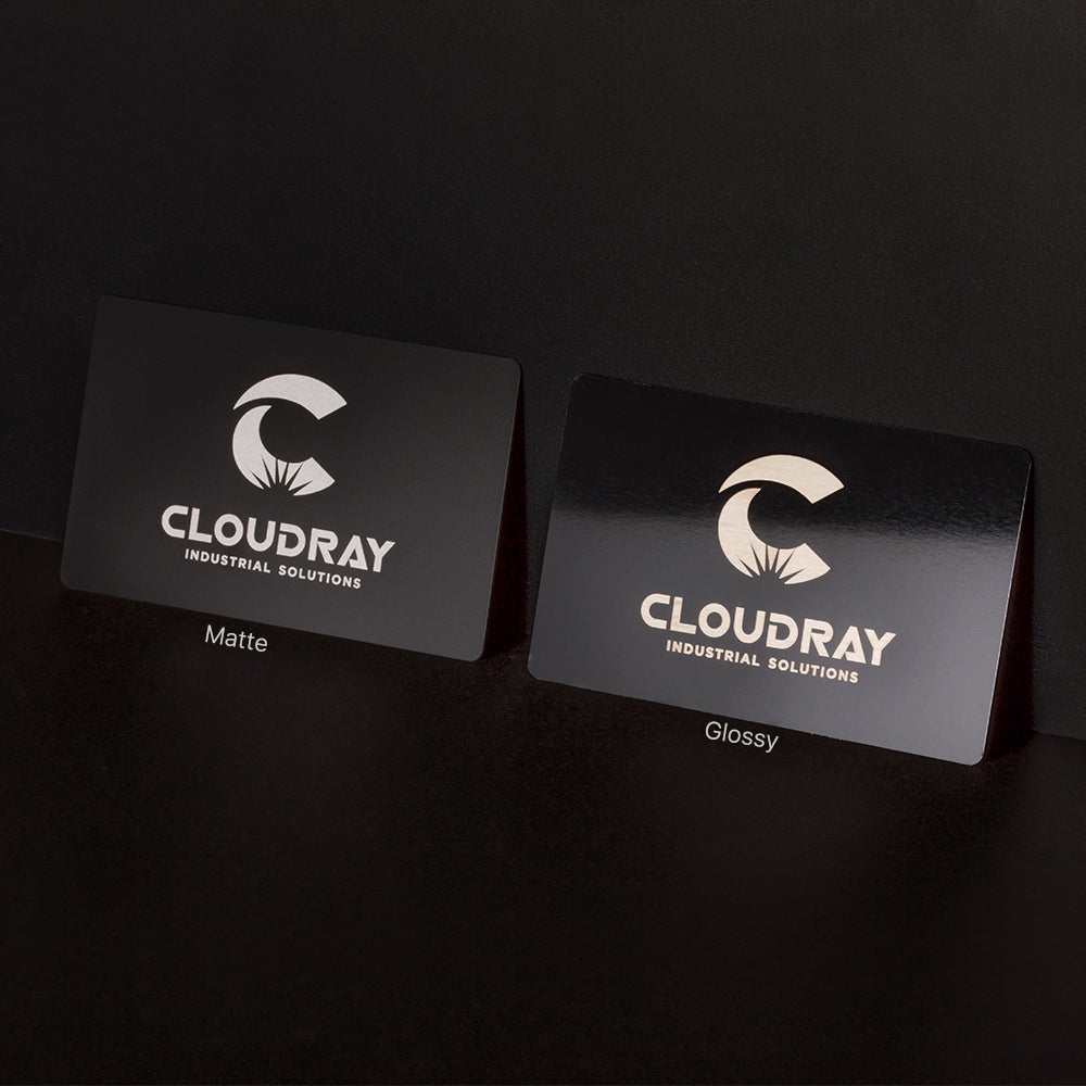 Cloudray 100Pcs Matte Black Business Name Cards For Laser Marking Machine