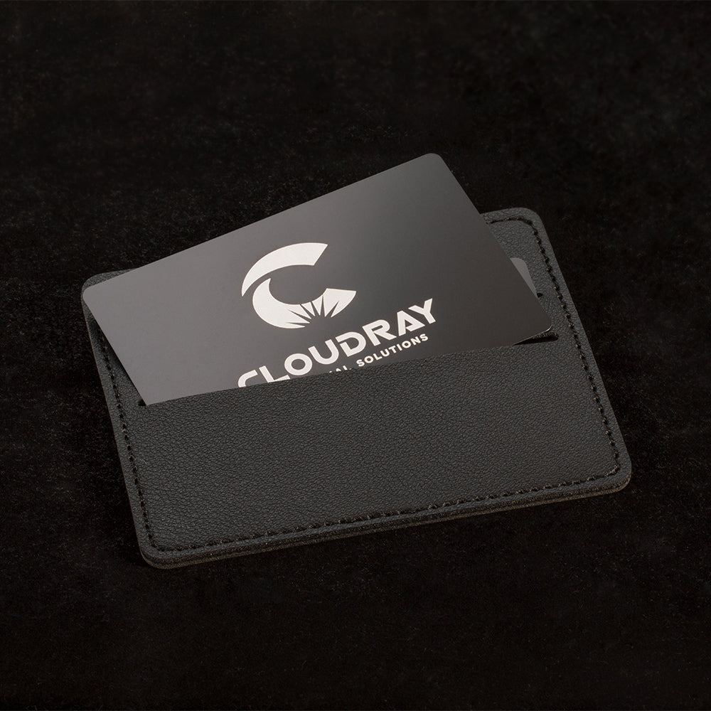 Cloudray 100Pcs Matte Black Business Name Cards For Laser Marking Machine