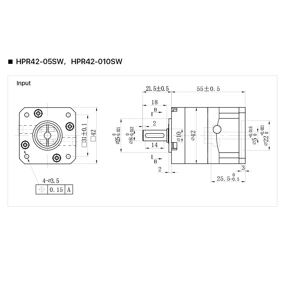 Cloudray Nema17 Planetary Gearbox HPR42 Motor Reducer