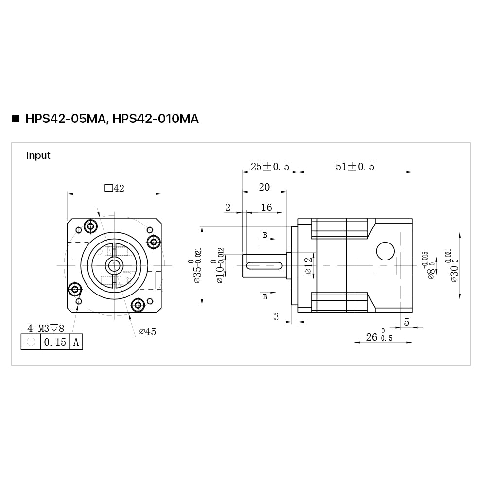 Cloudray Nema17 Planetary Gearbox HPS42 Motor Reducer for 40 Servo Motor