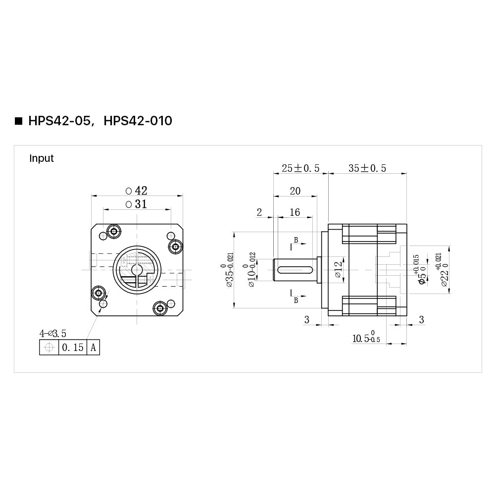 Cloudray Nema17 Planetary Gearbox HPR42 Motor Reducer Square