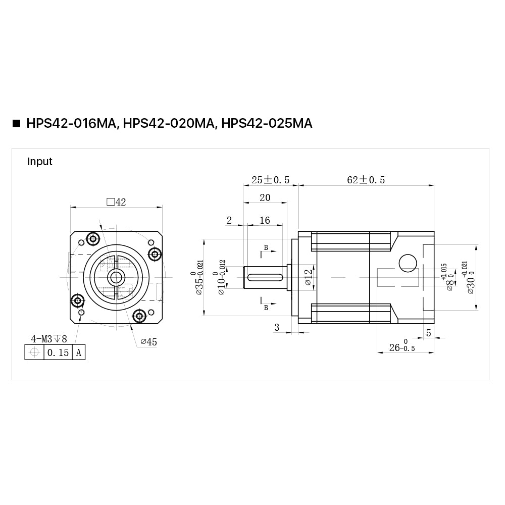 Cloudray Nema17 Planetary Gearbox HPS42 Motor Reducer for 40 Servo Motor