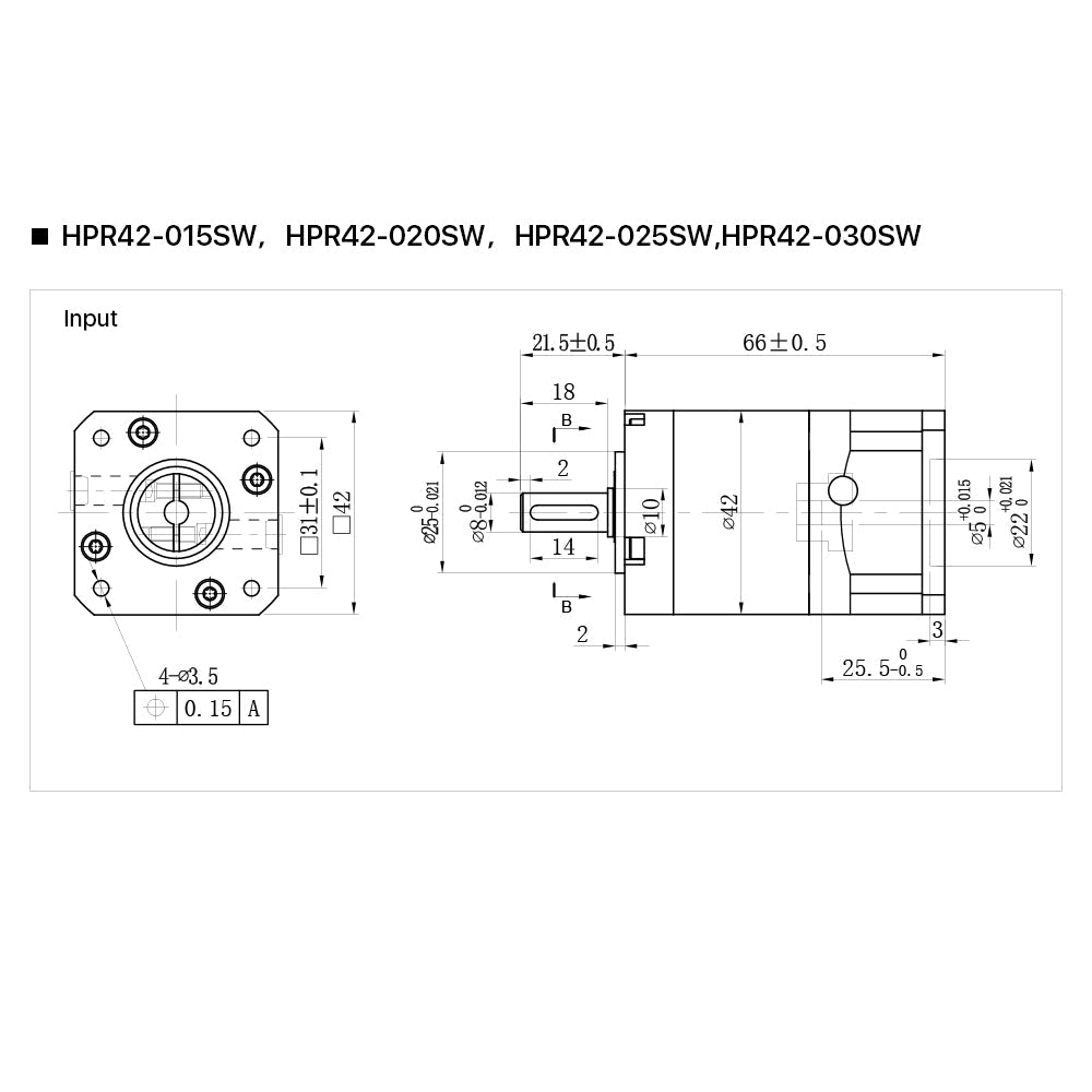 Cloudray Nema17 Planetary Gearbox HPR42 Motor Reducer