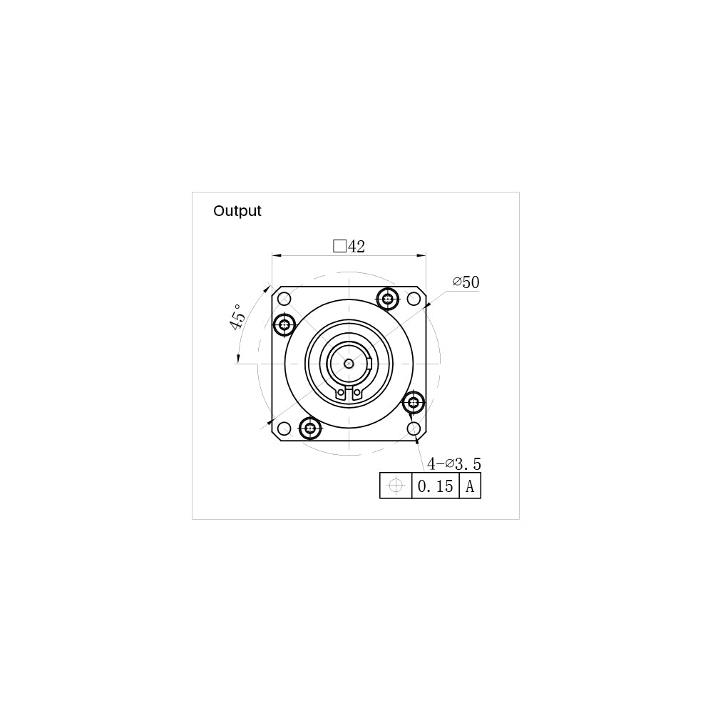 Cloudray Nema17 Planetary Gearbox HPS42 Motor Reducer Square