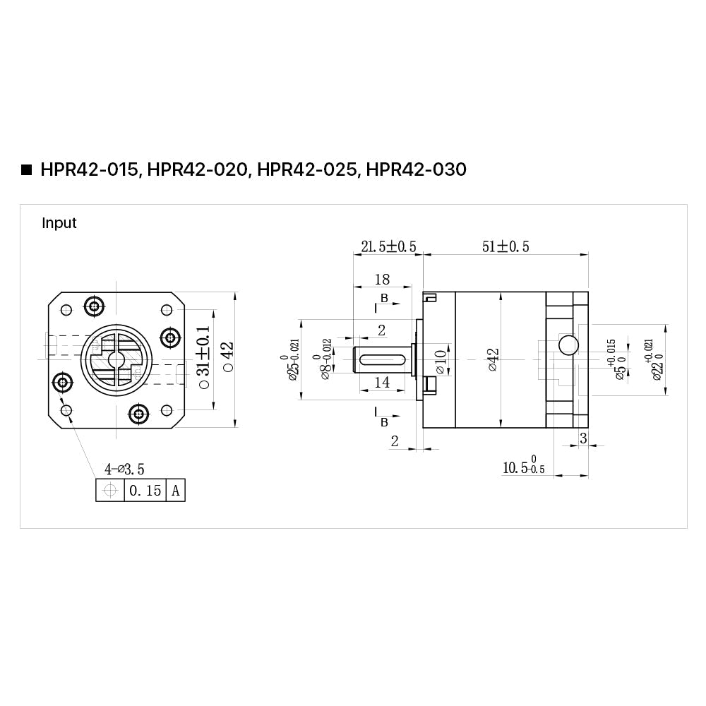 Cloudray Nema17 Planetary Gearbox HPR42 Motor Reducer Round