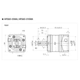 Cloudray Nema23 Planetary Gearbox HPS60 Round Motor Reducer for 60 Servo Motor