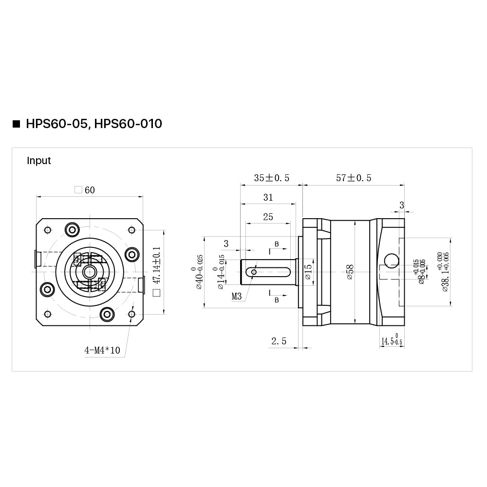 Cloudray Short Style Nema 23 planetary Gearbox Motor Reducer