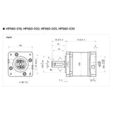 Cloudray Short Style Nema 23 planetary Gearbox Motor Reducer