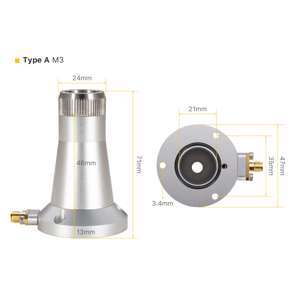 Cloudray Nozzle Connector For BODOR 3D Fiber Laser Cutting Head