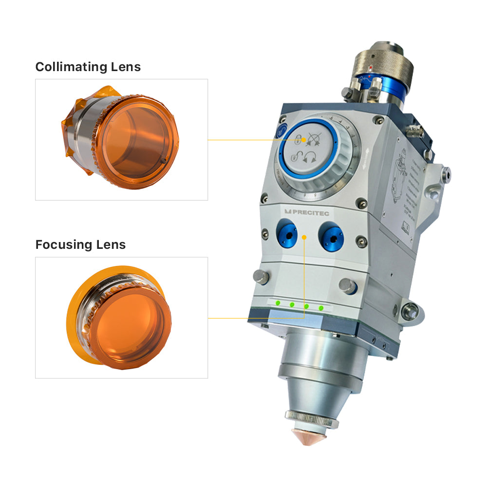 Cloudray Collimating & Focus Lens With Lens Tube D37 For PT Procutter Cutting Head 15kW