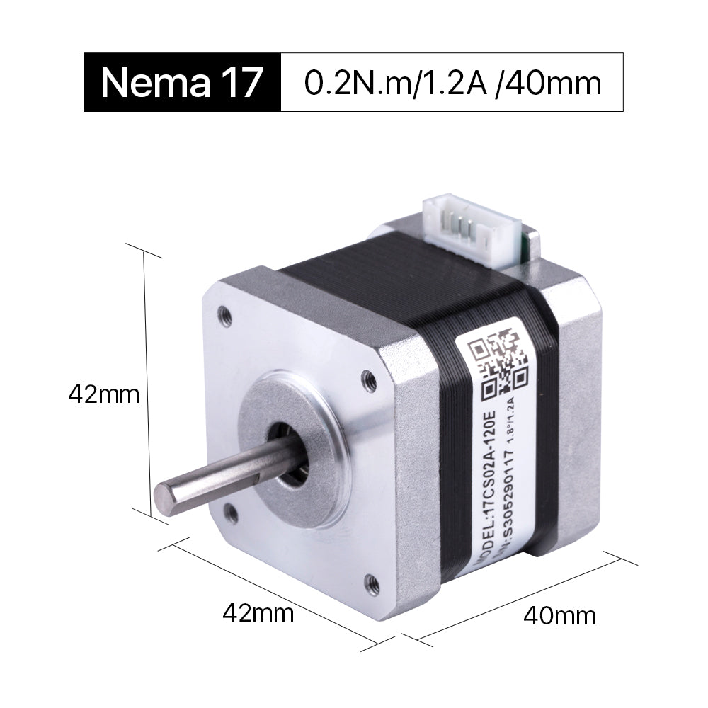 Cloudray 40mm 0.2N.m 1.2A 2 Phase Nema17 Open Loop Stepper Motor