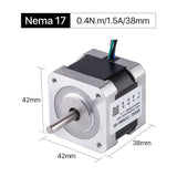 Cloudray 40mm 0.42N.m 1.7A 2 Phase Nema17 Open Loop Stepper Motor