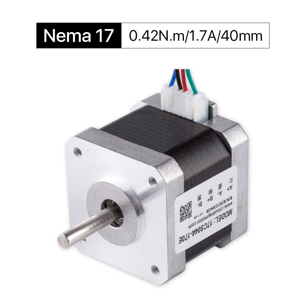 Cloudray 40mm 0.42N.m 1.7A 2 Phase Nema17 Open Loop Stepper Motor With 4-lead Cable