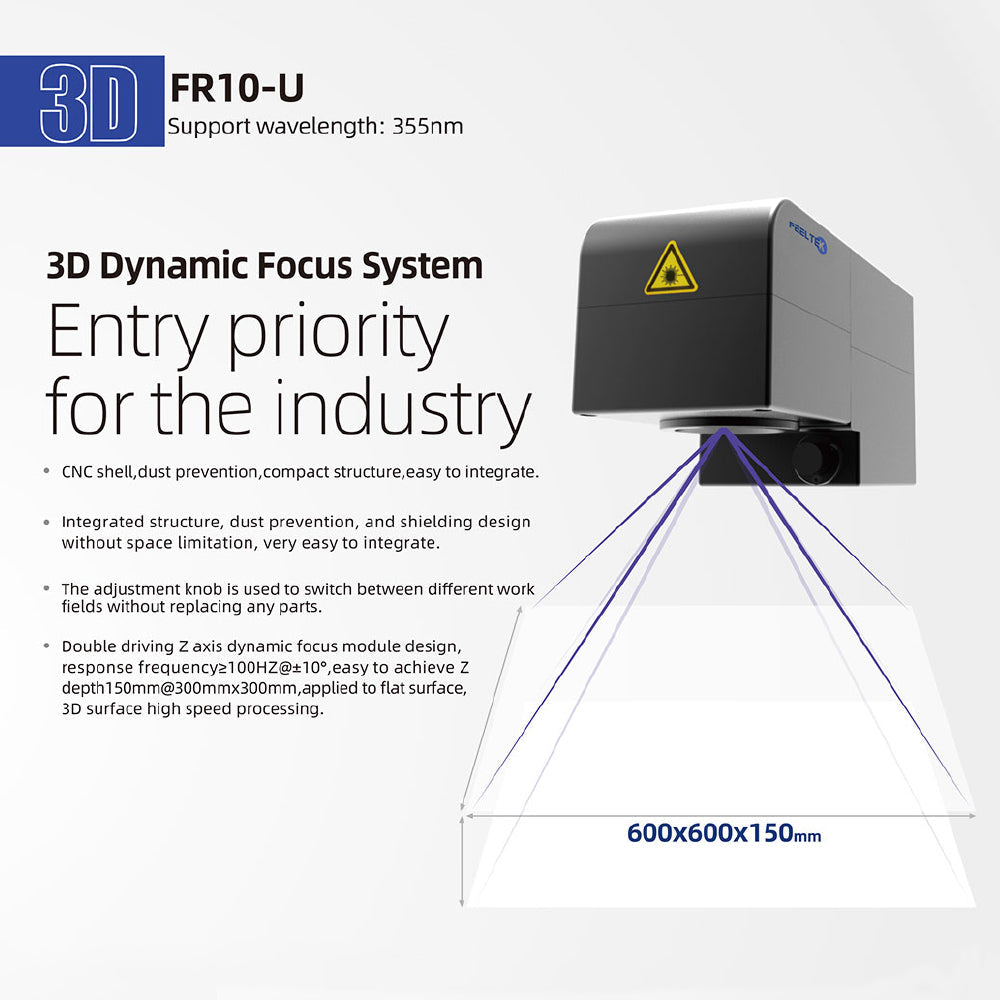 (Customized Product) Cloudray 3D Dynamic Focus System (Feeltek U10）for UV Laser Machine