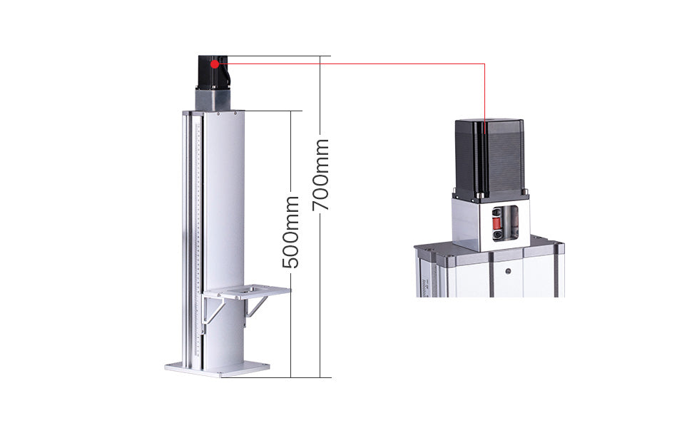 Cloudray Laser Fiber Lift Table For Marking Machine