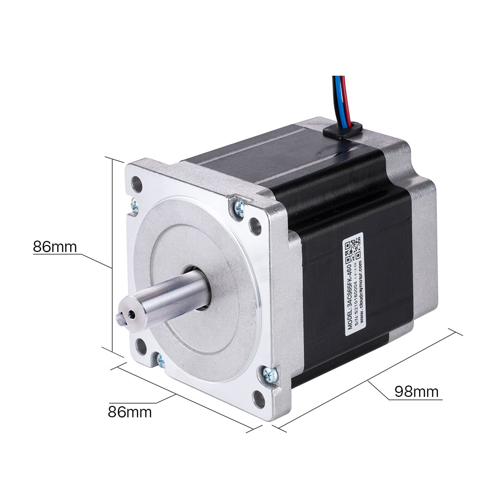 Cloudray 98mm 6.5N.m 4.6A 2 Phase Nema34 Open Loop Stepper Motor