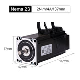 Cloudray 137mm 2N.m 4A 2 Phase Nema 23 Closed Loop Stepper Motor