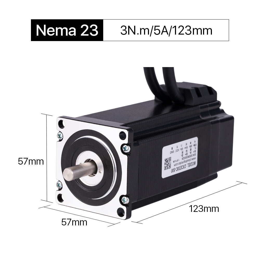 Cloudray 123mm 3N.m 5A 2 Phase Nema23 Closed Loop Stepper Motor