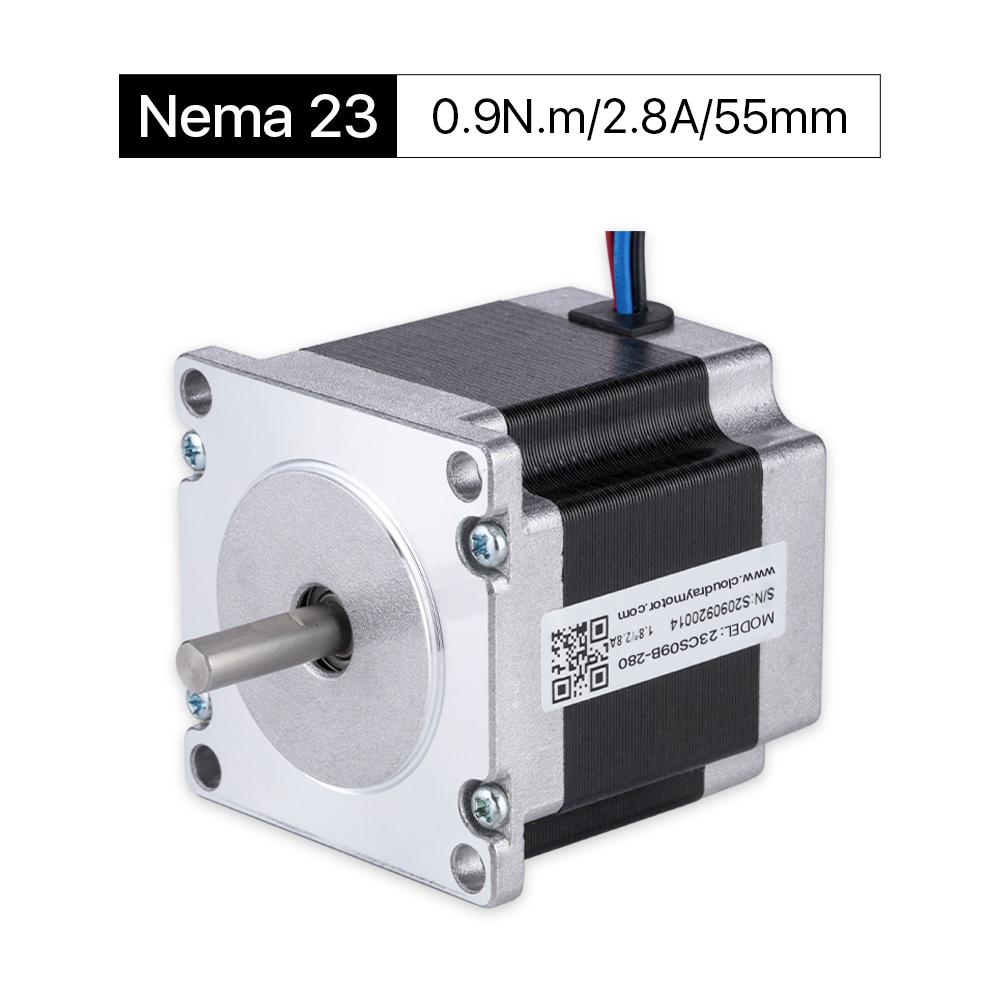 Cloudray 55mm 0.9N.m 2.8A 2 Phase Nema23 Open Loop Stepper Motor