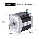 Cloudray 64mm 1.5N.m 2.8A 2 Phase Nema23 Open Loop Stepper Motor