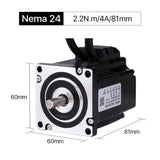 Cloudray 81mm 2.2N.m 4A 2 Phase Nema 24 Closed Loop Stepper Motor