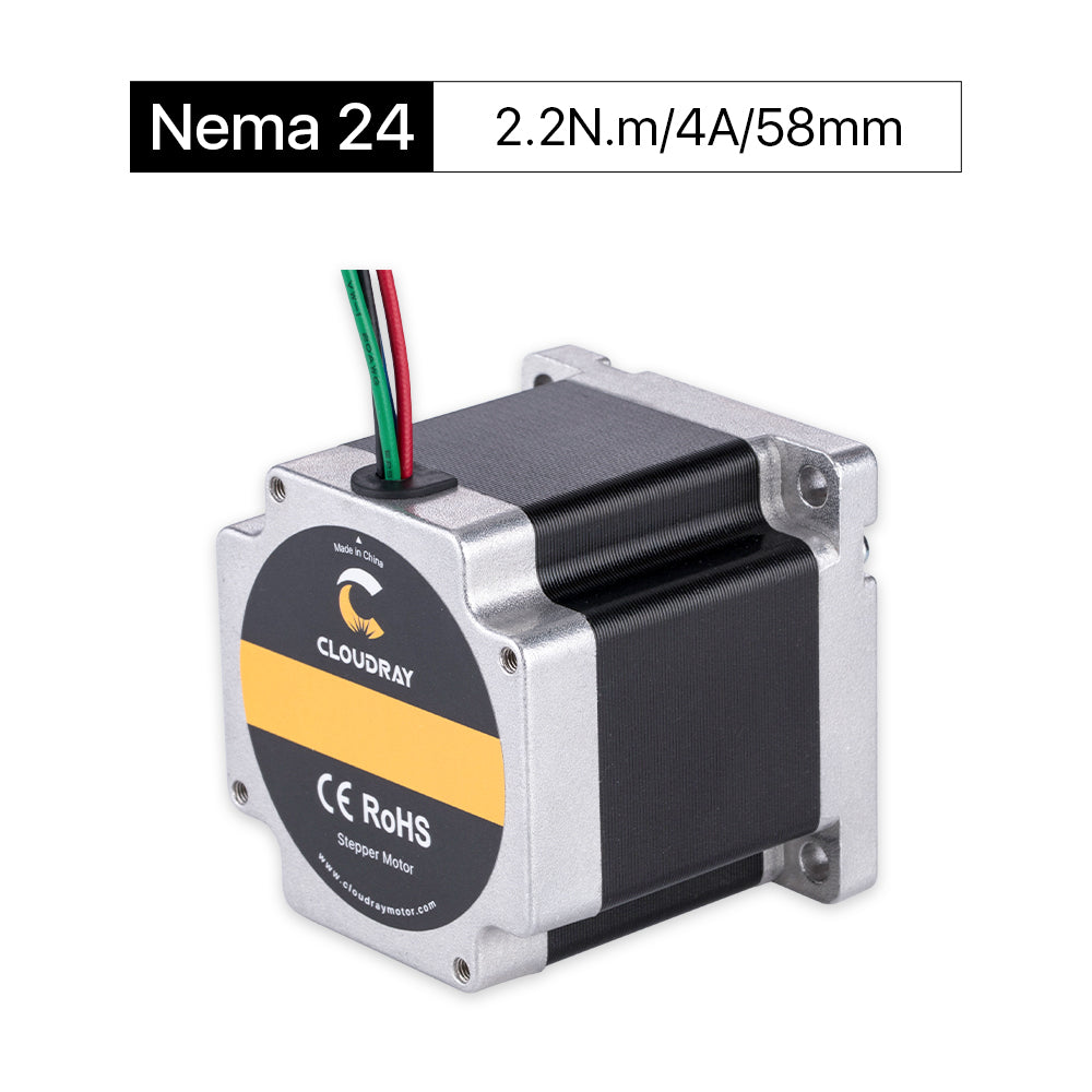 Cloudray 58mm 2.2N.m 4A 2 Phase Nema24 Open Loop Stepper Motor