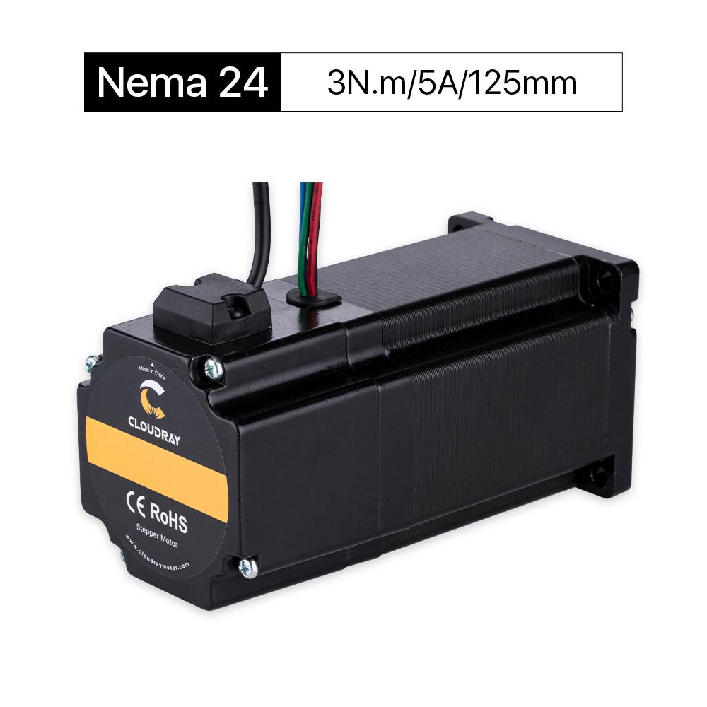 Cloudray 125mm 3N.m 5A 2 Phase Nema24 Open Loop Stepper Motor