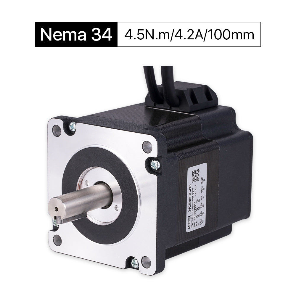 Cloudray 100mm 4.5N.m 4.2A 2 Phase Nema34 Closed Loop Stepper Motor