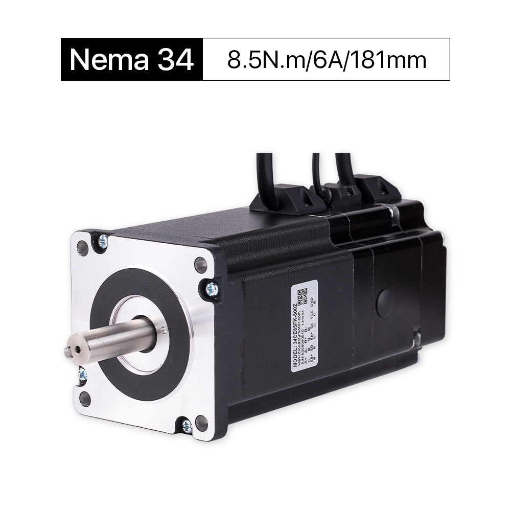 Cloudray 181mm 8.5N.m 6A 2 Phase Nema 34 Closed Loop Stepper Motor