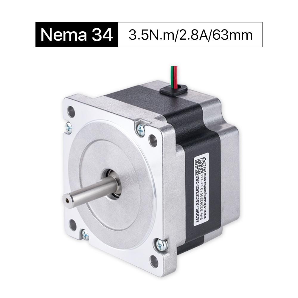 Cloudray 63mm 3.5N.m 2.8A 2 Phase Nema34 Open Loop Stepper Motor