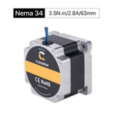 Cloudray 63mm 3.5N.m 2.8A 2 Phase Nema34 Open Loop Stepper Motor