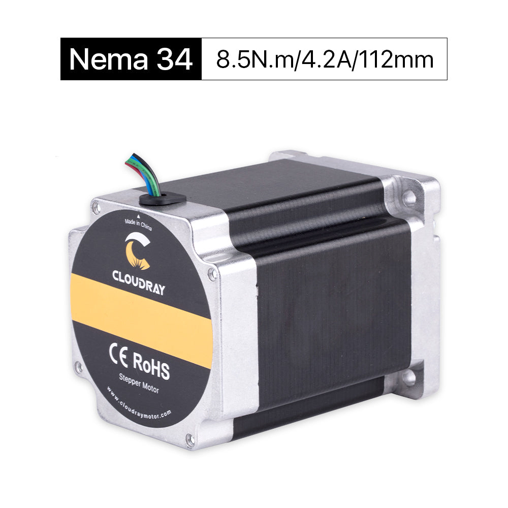 Cloudray 112mm 8.5N.m 4.2A 2 Phase Nema34 Open Loop Stepper Motor