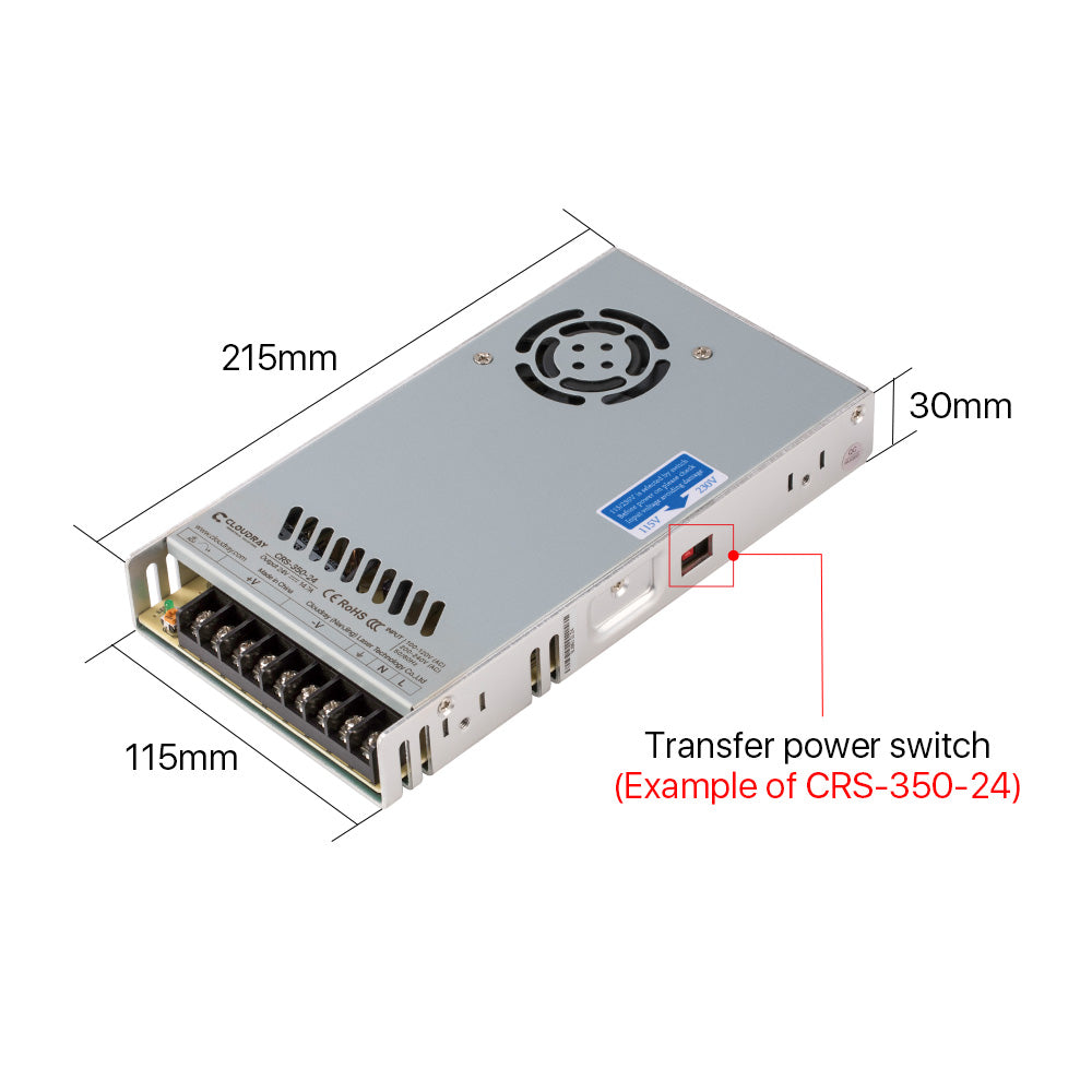 Cloudray 350W CRS-350 Switch Power Supply