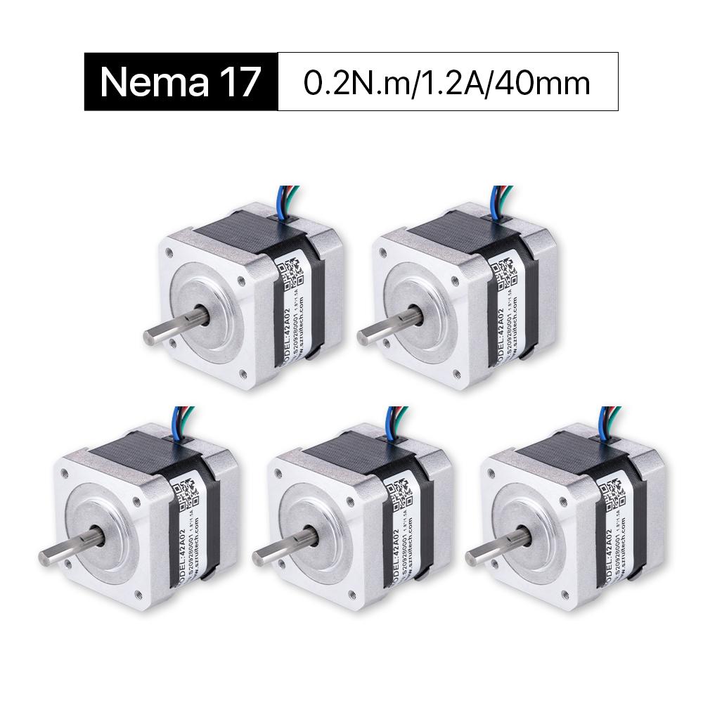 Cloudray 40mm 0.2N.m 1.2A 2 Phase Nema17 Open Loop Stepper Motor